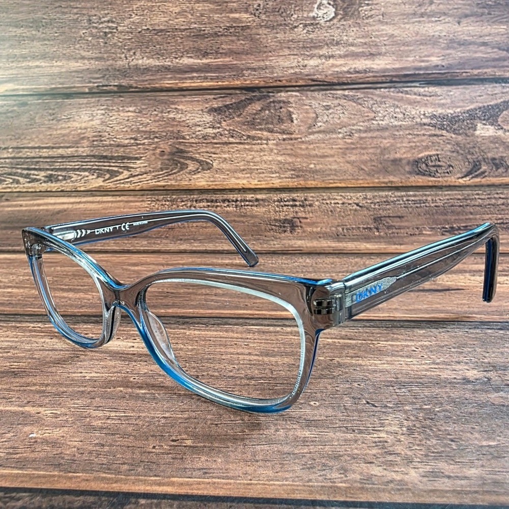 DKNY‎ DY 4639 3457 Grey Blue Translucent Cat Eye Eyeglasses Frames 51-16-140